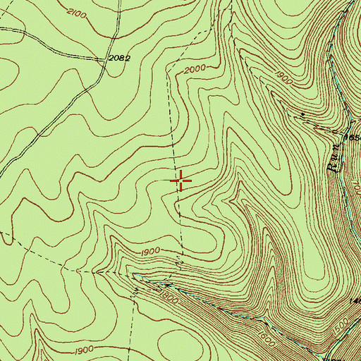 Topographic Map of Three Ridge Trail, PA
