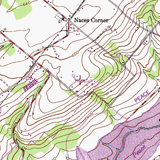 Topographic Map of Park Ridge Estates, PA