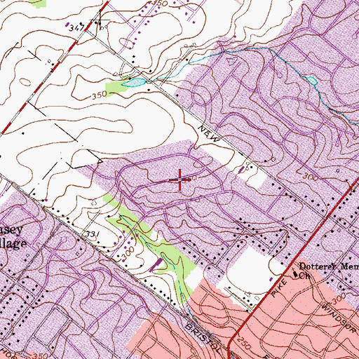 Topographic Map of Orchard Hill, PA