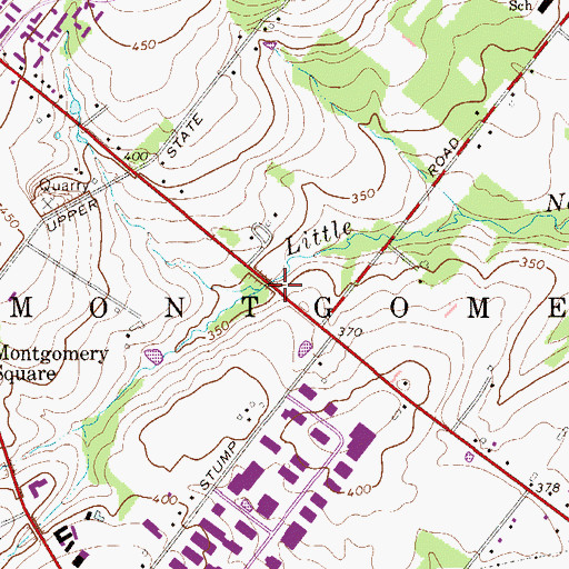 Topographic Map of Wright Dam, PA