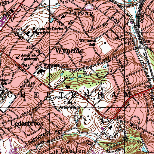 Topographic Map of Campbell Dam, PA