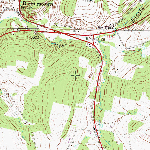Topographic Map of Township of Jordan, PA