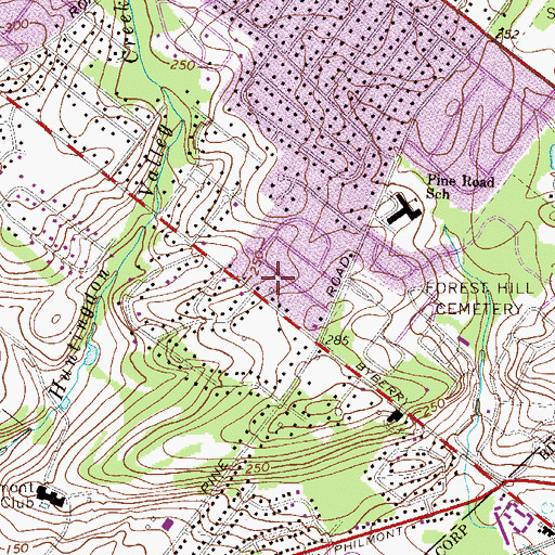 Topographic Map of Township of Lower Moreland, PA