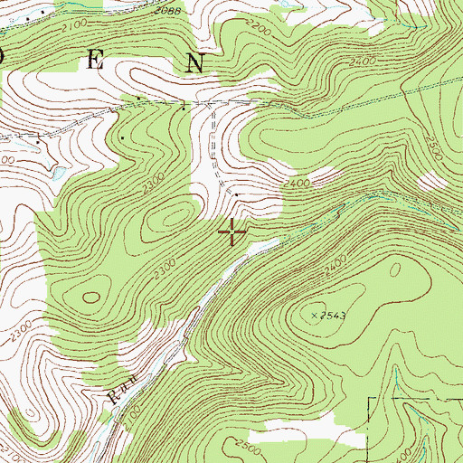 Topographic Map of Township of Sweden, PA
