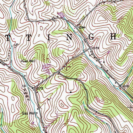 Topographic Map of Township of Nottingham, PA