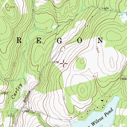 Topographic Map of Township of Oregon, PA