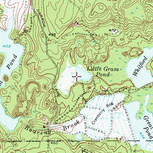 Topographic Map of Little Grass Pond, RI
