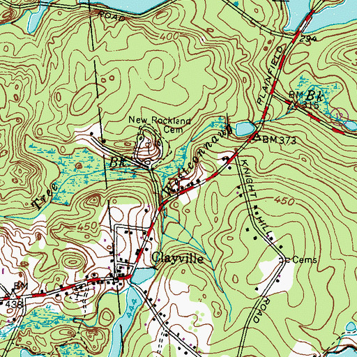 Topographic Map of Bear Tree Brook, RI