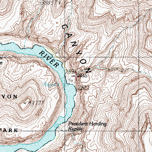 Topographic Map of Tatahoysa Wash, AZ