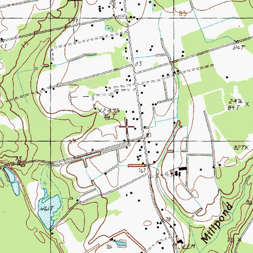 Topographic Map of Bethlehem Church, SC