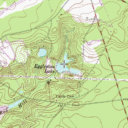 Topographic Map of Eggleston Lake, SC