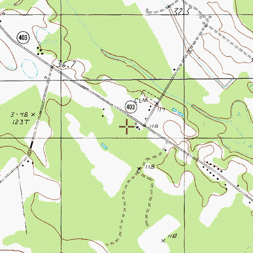 Topographic Map of Saint Mark School, SC