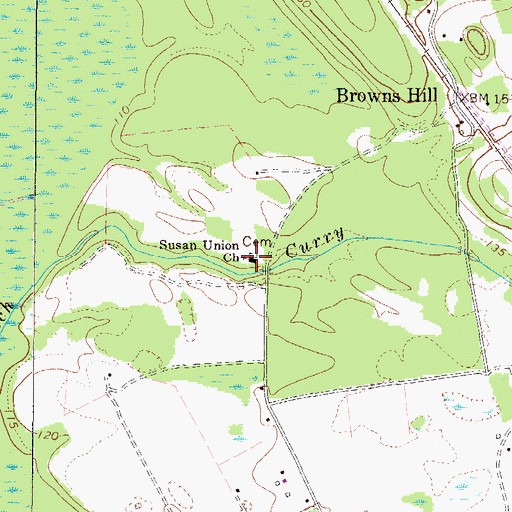 Topographic Map of Susan Union Church, SC