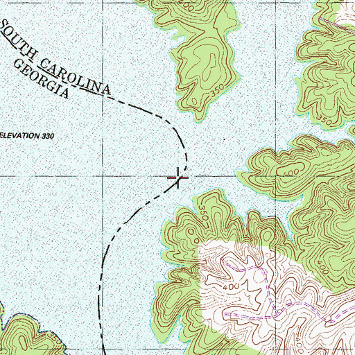 Topographic Map of Morrahs Ferry (historical), SC
