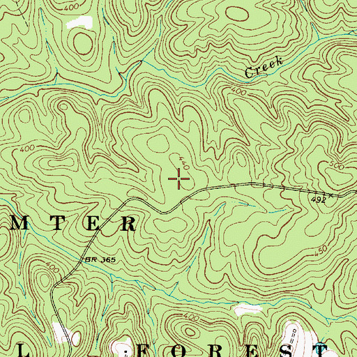 Topographic Map of Rocky Branch Hunt Camp, SC