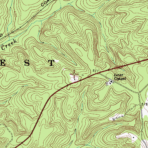 Topographic Map of White Oak Hunt Camp, SC