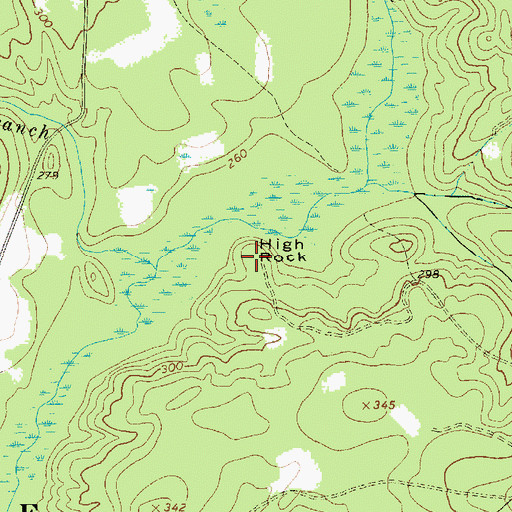 Topographic Map of High Rock, SC