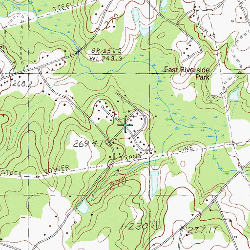 Topographic Map of Riverdowns, SC