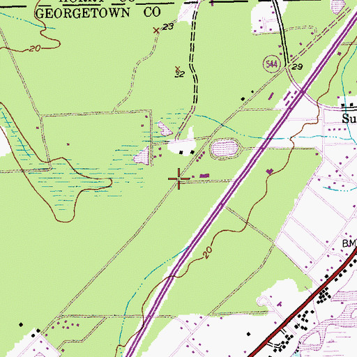 Topographic Map of Eagle Crest, SC