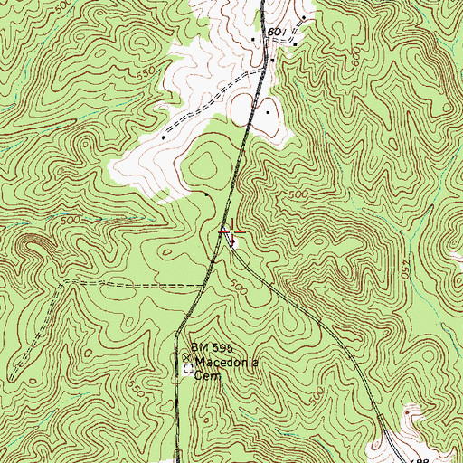 Topographic Map of Shiloh Cemetery, SC