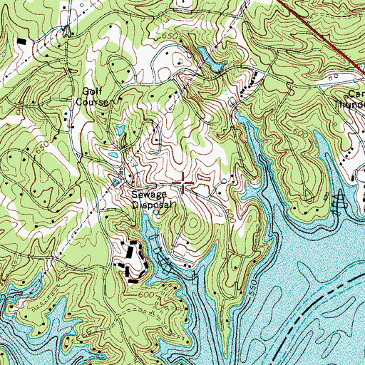 Topographic Map of Cedarwood, SC