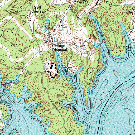 Topographic Map of Moores Landing, SC