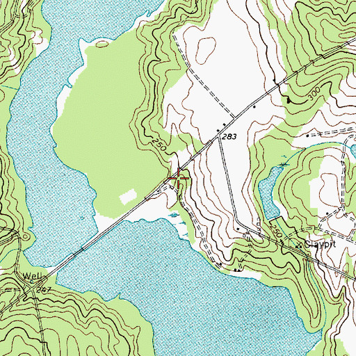Topographic Map of Greenhill School (historical), SC