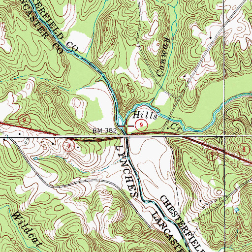 Topographic Map of Houghs ford, SC