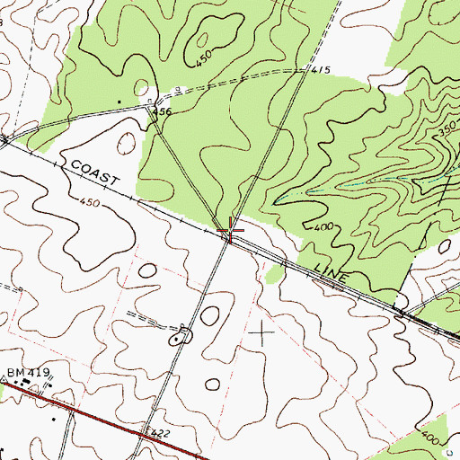 Topographic Map of Ingrams, SC