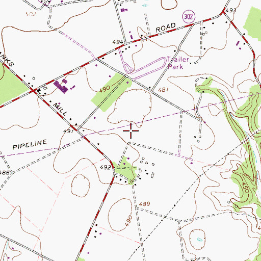 Topographic Map of Ansley Park, SC