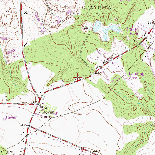 Topographic Map of Capers School (historical), SC
