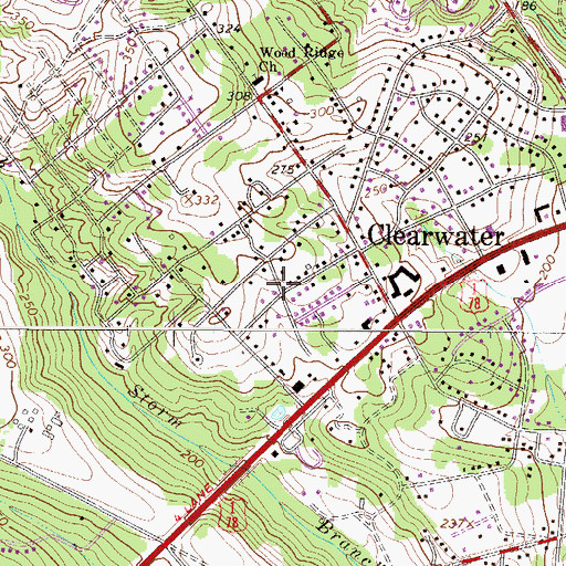 Topographic Map of Crestdale, SC