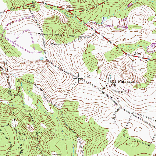 Topographic Map of Sandlewood, SC