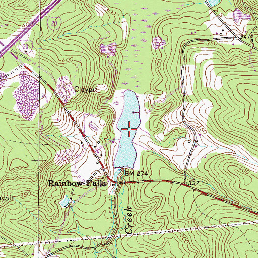 Topographic Map of Williams Lake, SC