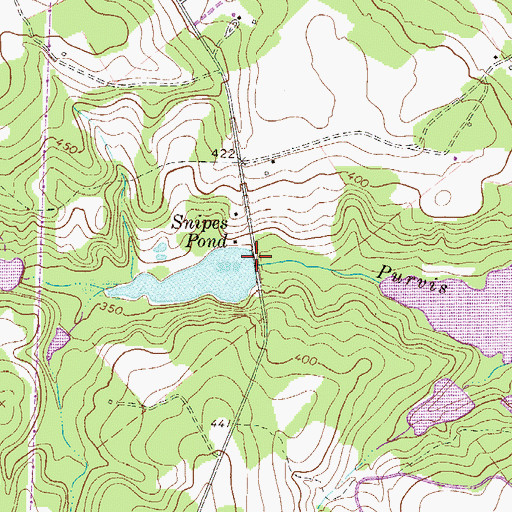 Topographic Map of South Carolina Noname 02103 D-0824 Dam, SC