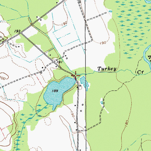 Topographic Map of South Carolina Noname 31007 D-2419 Dam, SC