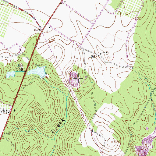 Topographic Map of Yonce Pond Dam D-1693, SC
