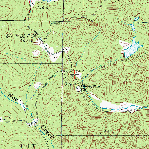 Topographic Map of Rudolf Pond Dam D-2849, SC
