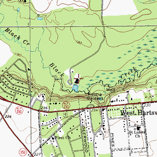 Topographic Map of Lakeview Club, SC