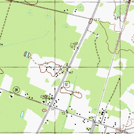Topographic Map of Graham Cemetery, SC