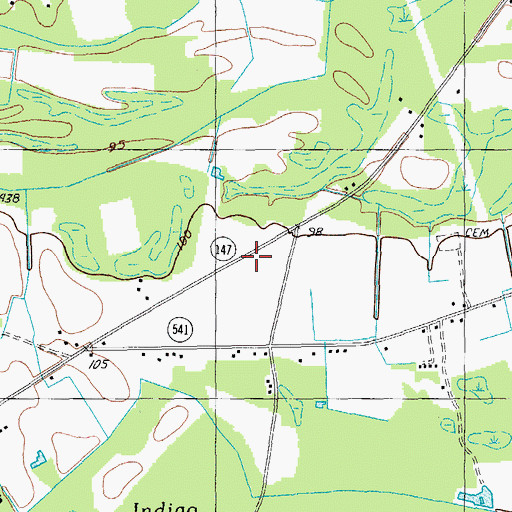Topographic Map of Community Church (historical), SC