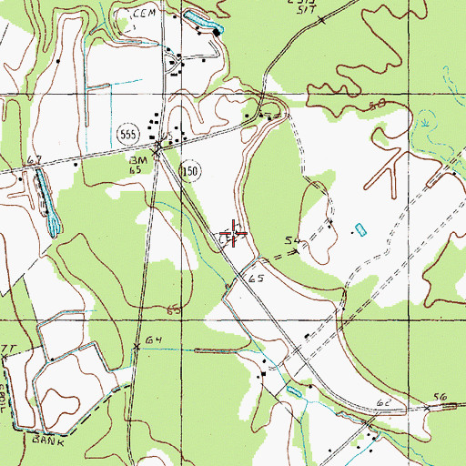 Topographic Map of Old Liberty Cemetery, SC