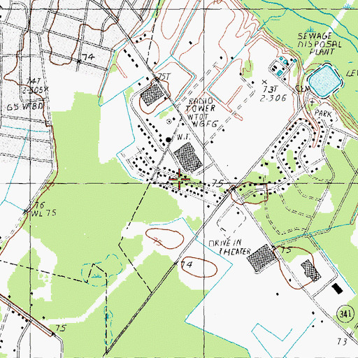 Topographic Map of Wren Village, SC
