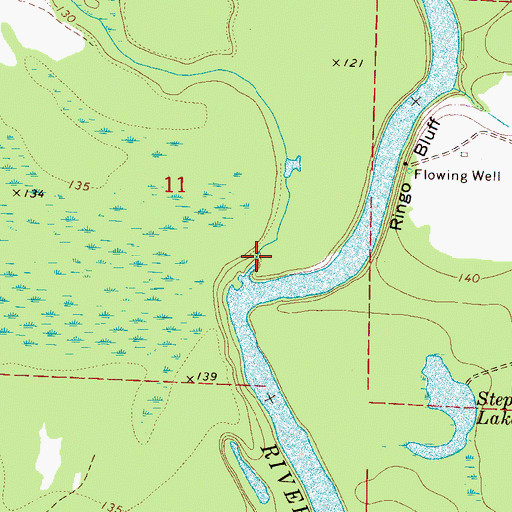 Topographic Map of Owl Creek, AL