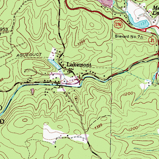 Topographic Map of Lakemont, SC