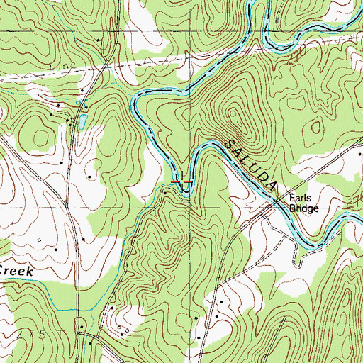 Topographic Map of Carpenter Creek, SC