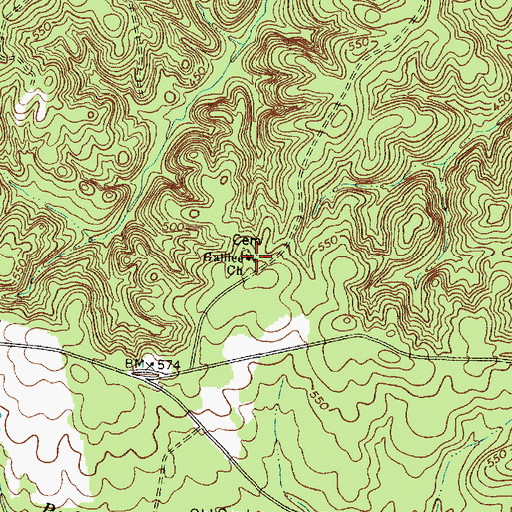 Topographic Map of Galilee Baptist Church, SC
