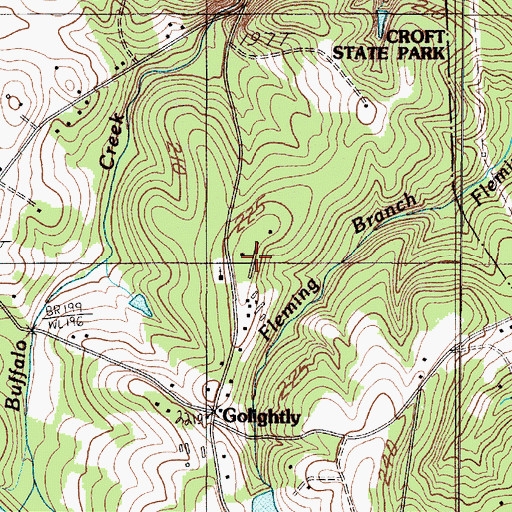 Topographic Map of Golightly School (historical), SC
