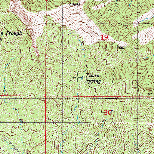 Topographic Map of Tinaja Spring, AZ