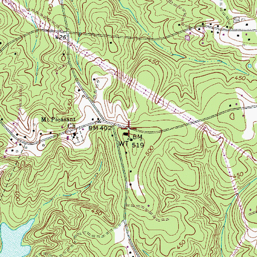 Topographic Map of Camp Ground School (historical), SC